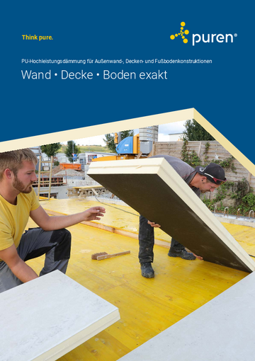 Prospekt puren Wand, Decke, Boden exakt